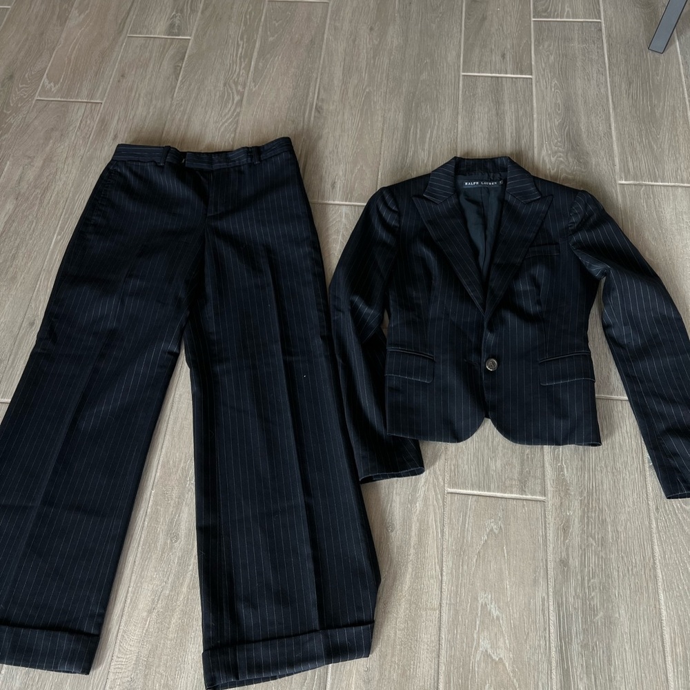 Ralph Lauren Black Pinstripe Jacket